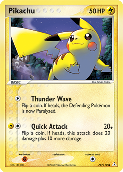Pokemon Holon Phantoms Pikachu - 78