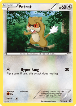 Pokemon Black & White Patrat - 78