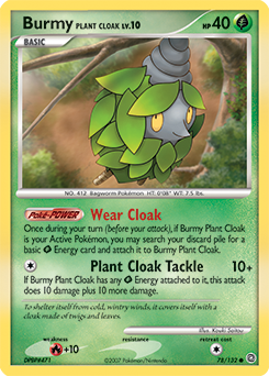 Pokemon Secret Wonders Burmy Plant Cloak - 78