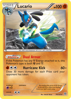Pokemon Plasma Storm Lucario - 78