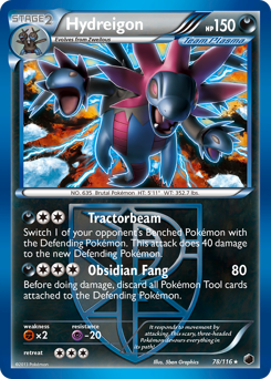 Pokemon Plasma Freeze Hydreigon - 78