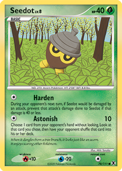 Pokemon Rising Rivals Seedot - 78