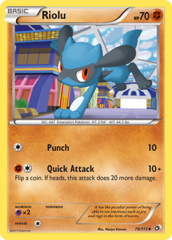 Pokemon Legendary Treasures Riolu - 79