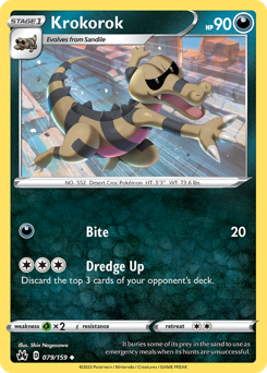 Pokemon Crown Zenith Krokorok - 79
