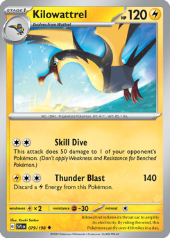Pokemon Scarlet & Violet Kilowattrel - 79