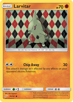 Pokemon Team Up Larvitar - 79