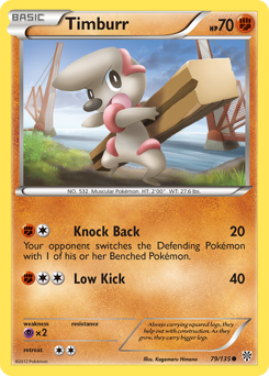 Pokemon Plasma Storm Timburr - 79