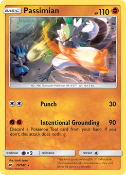 Pokemon Burning Shadows Passimian - 79