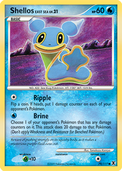 Pokemon Rising Rivals Shellos East Sea - 79