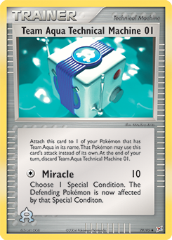 Pokemon Team Magma vs Team Aqua Team Aqua Technical Machine 01 - 79
