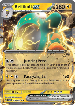 Pokemon Paldea Evolved Bellibolt ex - 79