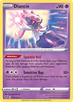 Pokemon Vivid Voltage Diancie - 79