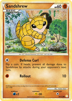 Pokemon HeartGold & SoulSilver Sandshrew - 79