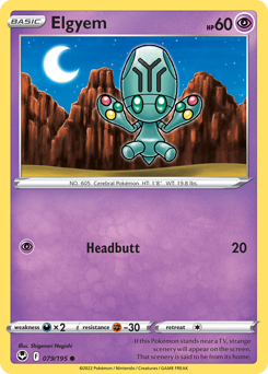Pokemon Silver Tempest Elgyem - 79