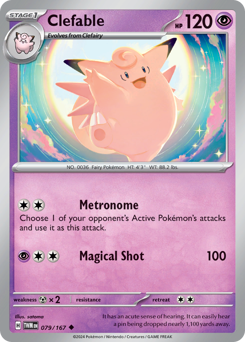 Pokemon Twilight Masquerade Clefable - 79