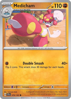 Pokemon Stellar Crown Medicham - 79
