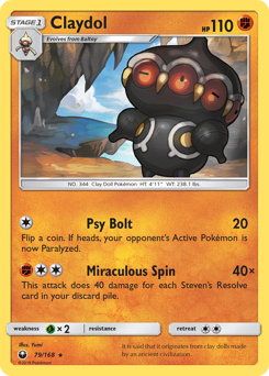 Pokemon Celestial Storm Claydol - 79