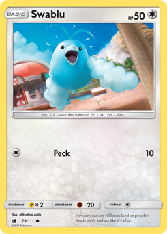 Pokemon Crimson Invasion Swablu - 79