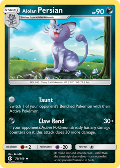 Pokemon Sun & Moon Alolan Persian - 79