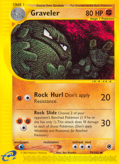 Pokemon Expedition Base Set Graveler - 79