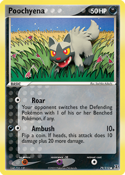 Pokemon Delta Species Poochyena - 79