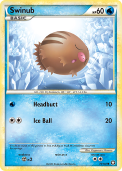 Pokemon HS—Triumphant Swinub - 79