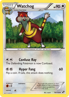 Pokemon Black & White Watchog - 79