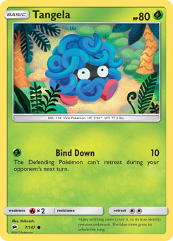 Pokemon Burning Shadows Tangela - 7