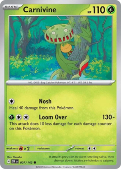 Pokemon Stellar Crown Carnivine - 7