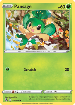 Pokemon Fusion Strike Pansage - 7