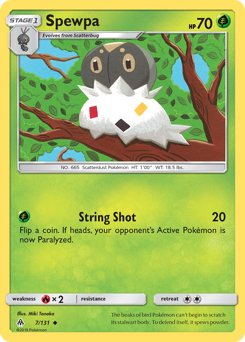 Pokemon Forbidden Light Spewpa - 7