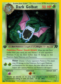 Pokemon Team Rocket Dark Golbat - 7