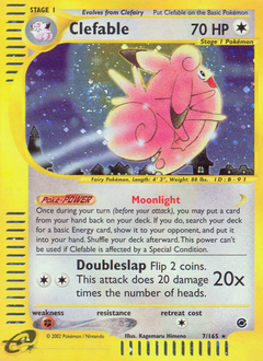 Pokemon Expedition Base Set Clefable - 7