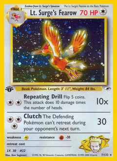 Pokemon Gym Heroes Lt. Surge's Fearow - 7