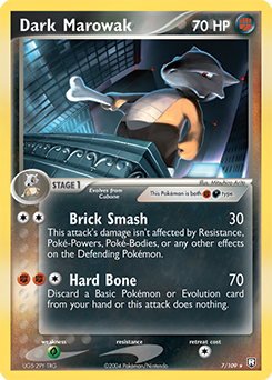 Pokemon Team Rocket Returns Dark Marowak - 7