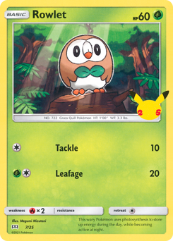 Pokemon McDonald's Collection 2021 Rowlet - 7