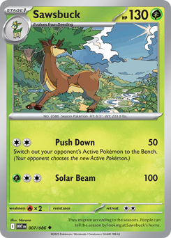 Pokemon White Flare Sawsbuck - 7