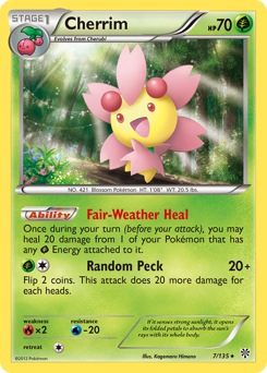 Pokemon Plasma Storm Cherrim - 7