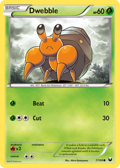 Pokemon Dark Explorers Dwebble - 7
