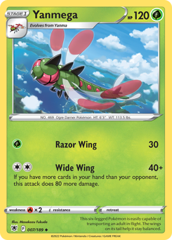Pokemon Astral Radiance Yanmega - 7