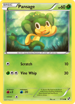 Pokemon Black & White Pansage - 7