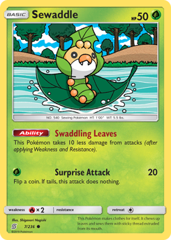Pokemon Unified Minds Sewaddle - 7