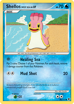 Pokemon Rising Rivals Shellos West Sea - 80