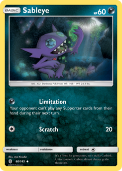 Pokemon Guardians Rising Sableye - 80