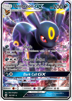 Pokemon Sun & Moon Umbreon-GX - 80