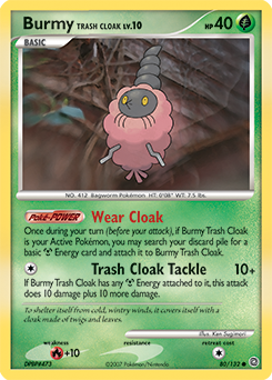 Pokemon Secret Wonders Burmy Trash Cloak - 80
