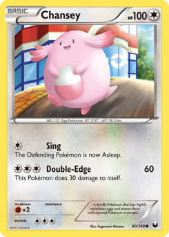 Pokemon Dark Explorers Chansey - 80