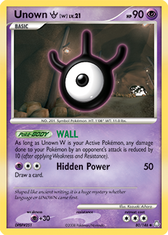 Pokemon Legends Awakened Unown [W] - 80