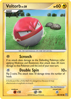 Pokemon Stormfront Voltorb - 80