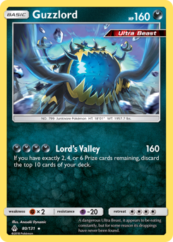 Pokemon Forbidden Light Guzzlord - 80